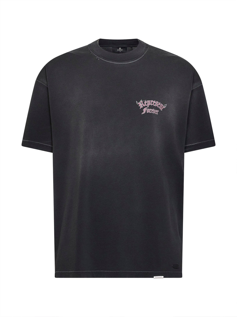 T-Shirt Duality Washed Black Cotton T-shirts