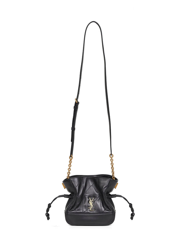 Mini Shoulder Pouch Jamie Black Lambskin