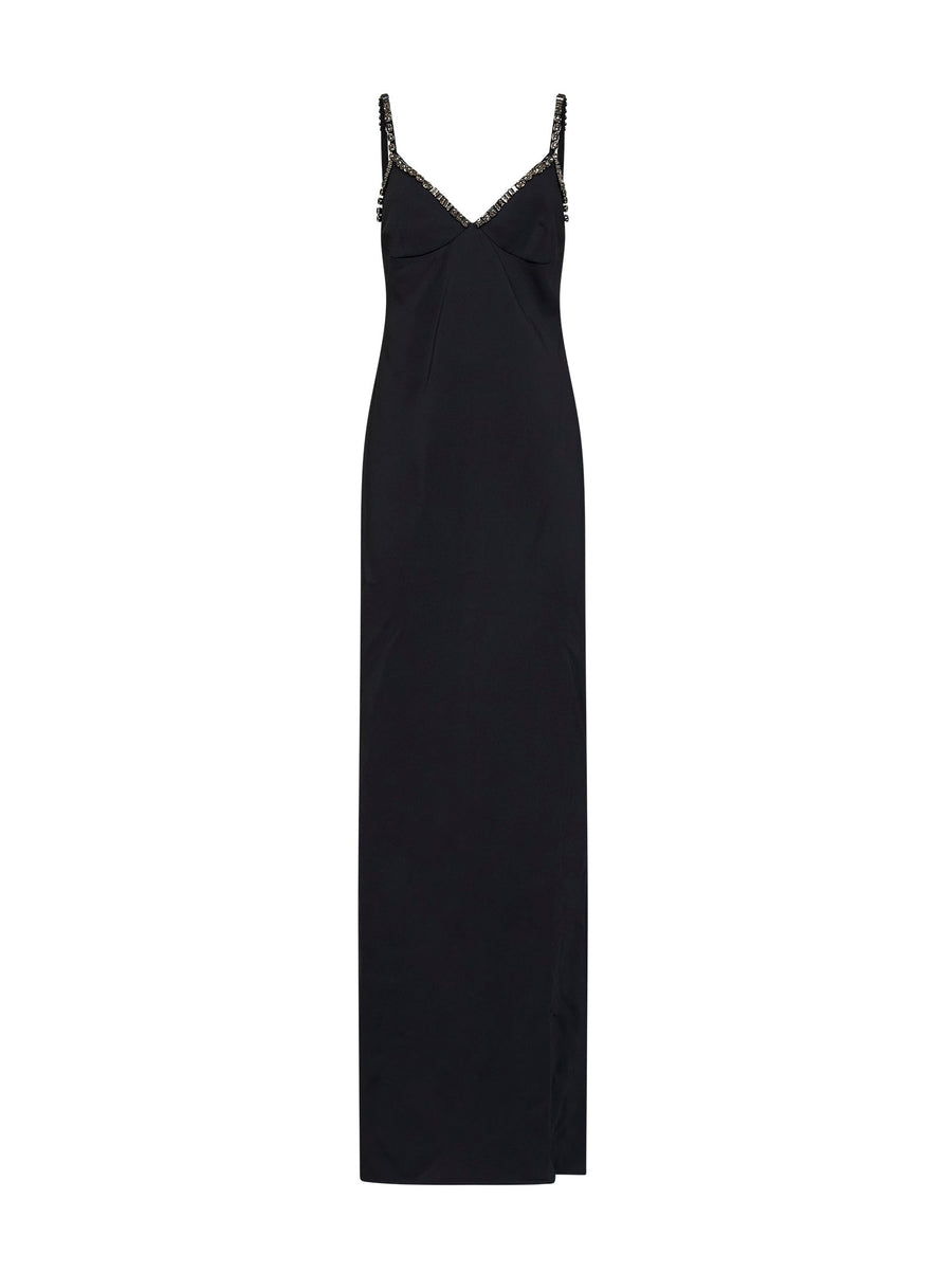 Evening Dress Black Viscose