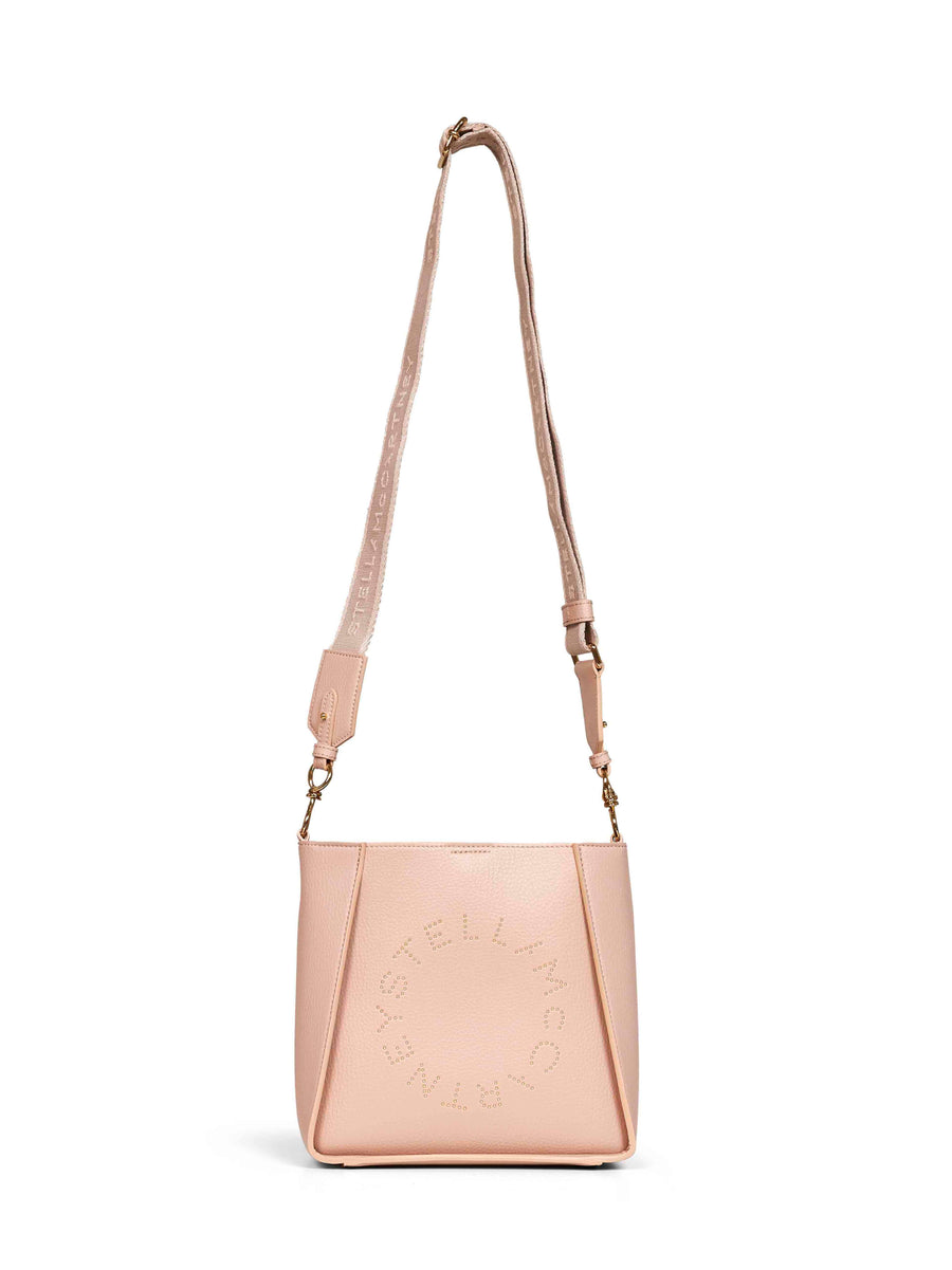 Crossbody Bag Logo Square Blush Pink Polyamide Shoulder