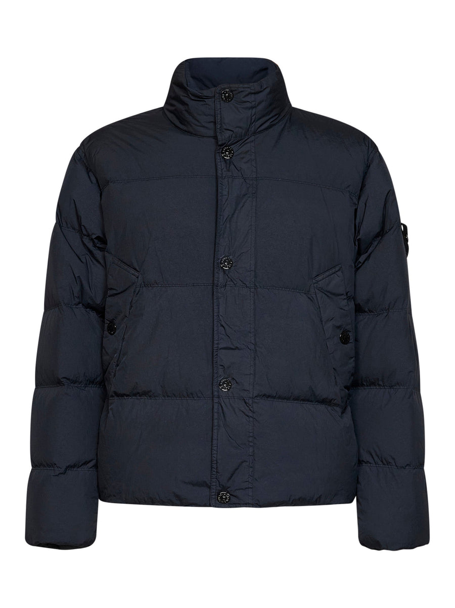 Down Jacket Crinkle Reps Ny Blue Polyamide Padded &