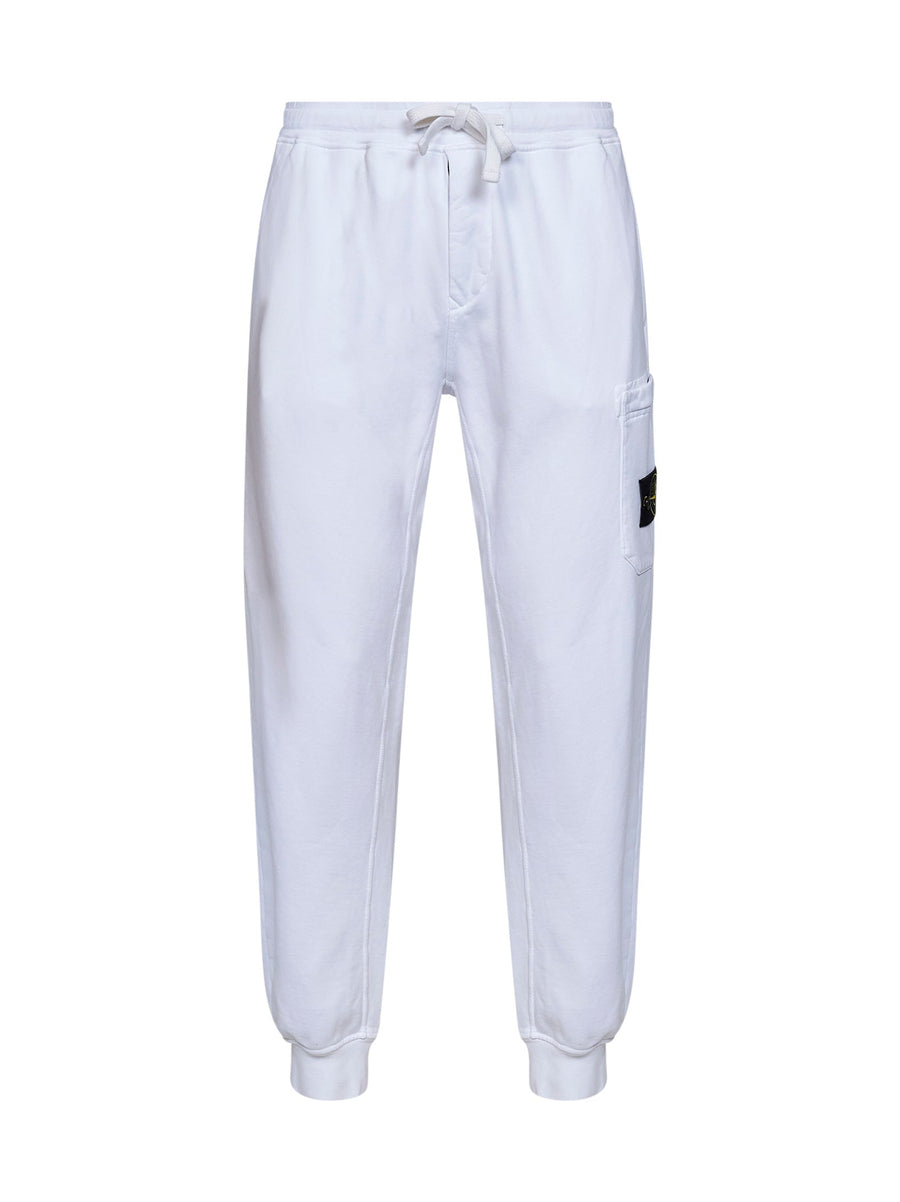 Cargo Joggers White Organic Cotton Trousers