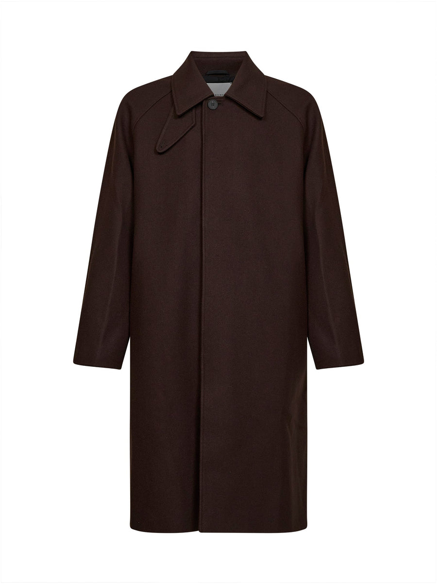 Cabo Coat Espresso Wool Blend Brown
