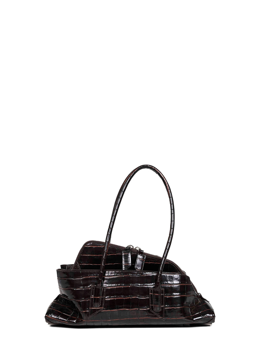 Top Handle Bag La Passeggiata Small Brown Calf Leather (bos Taurus) Handbags