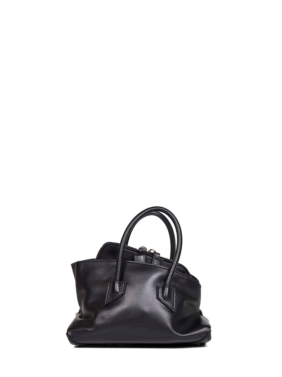 Top Handle Bag La Passeggiata Mini Black Calf Leather (bos Taurus) Handbags