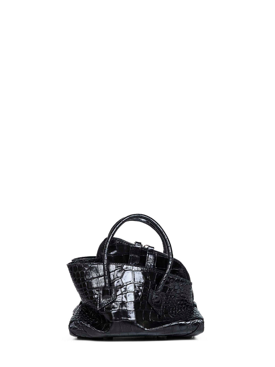 Top Handle Bag La Passeggiata Mini Black Calf Leather (bos Taurus) Handbags