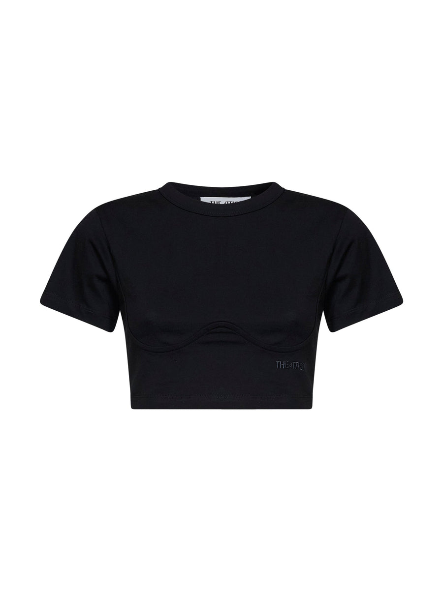 Cropped T-Shirt Black Cotton T-shirts & Jerseys