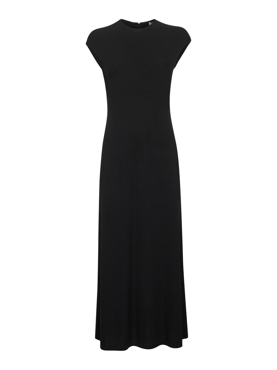 Long Jersey Dress Black Viscose