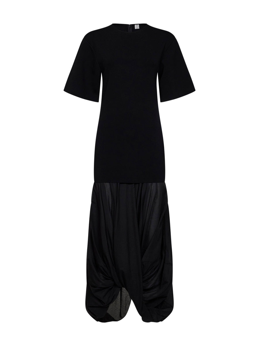 Dress Cocoon Tee Black Viscose