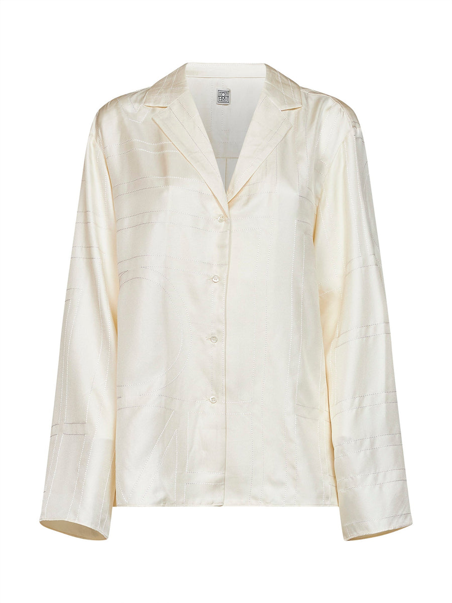 Pyjama Shirt Silk Ivory