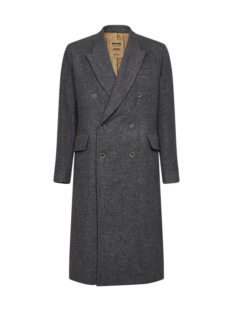 Coat Riccardo Grey Virgin Wool