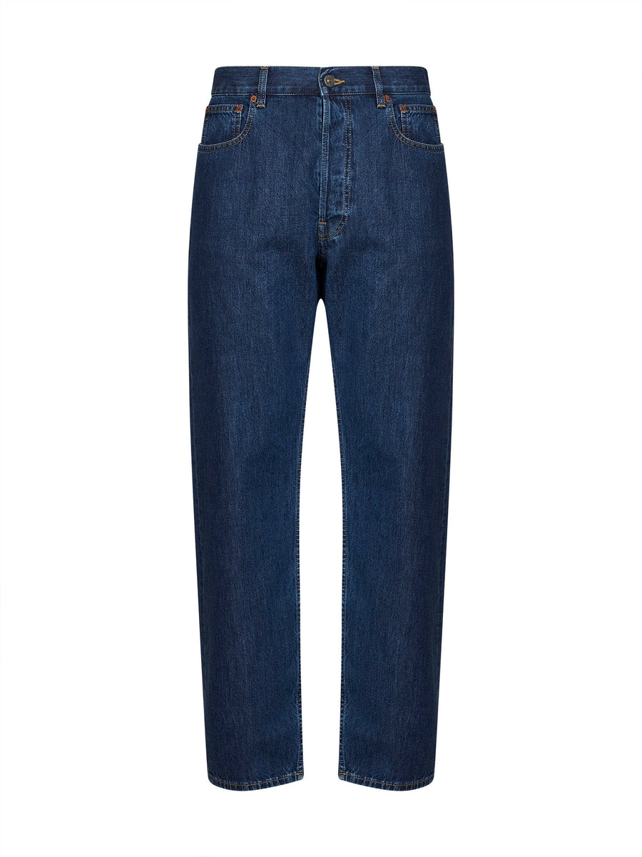 Jeans Medium Blue Cotton Denim