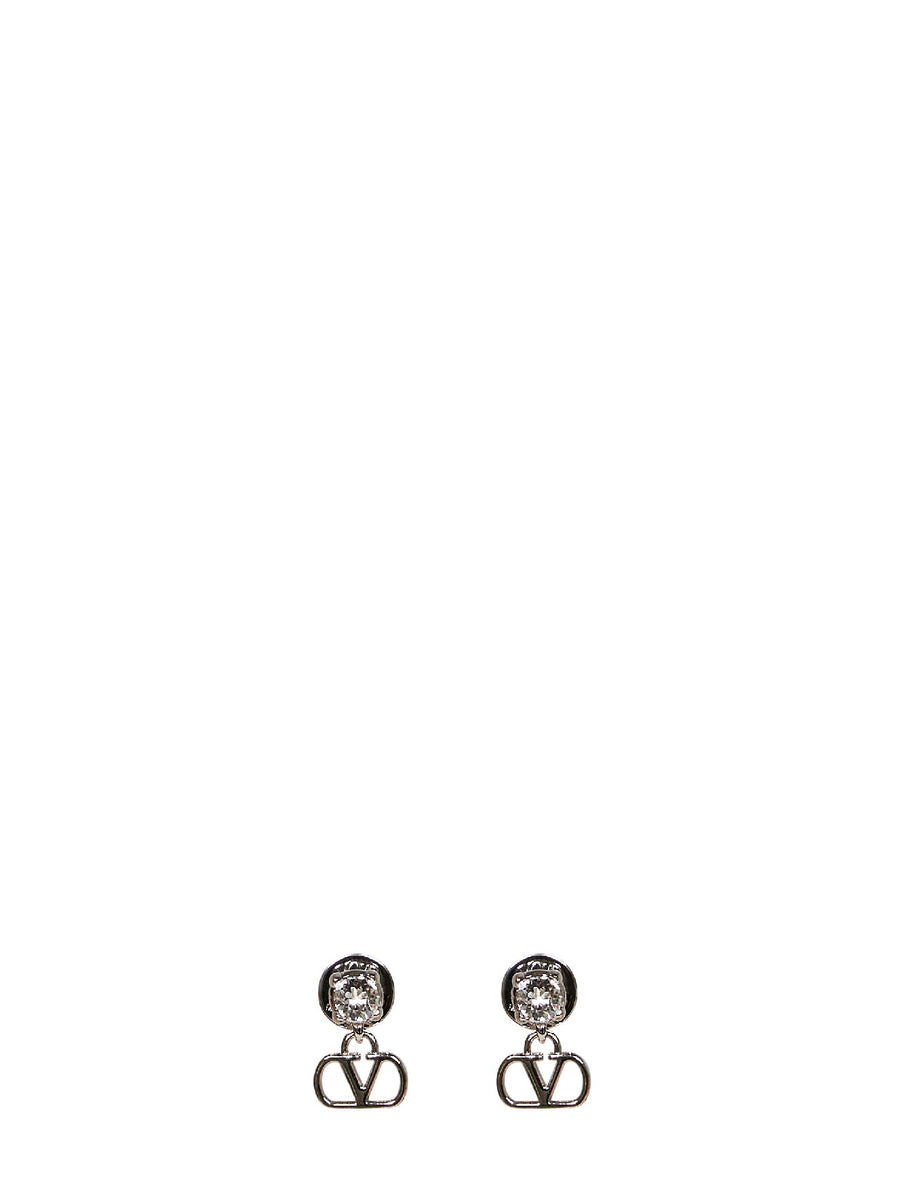 Earrings Vlogo Signature Silver