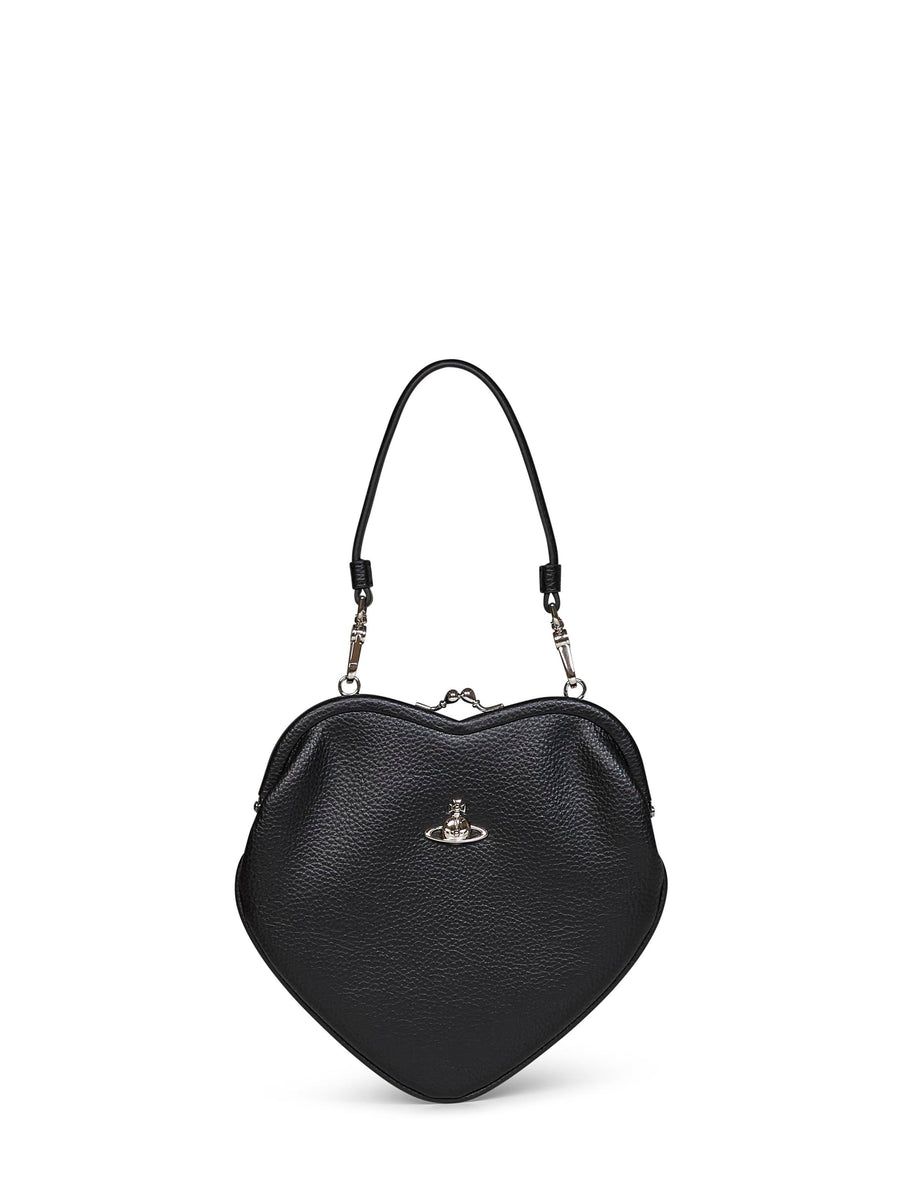 Handbag Belle Heart Frame Black Polyethylene Handbags