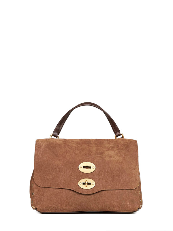 Handbag Small Postina Brown Bovine Leather Handbags