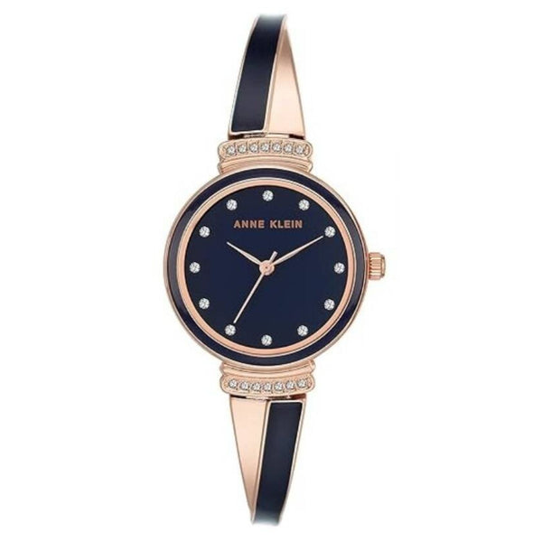 Anne Klein Stainless steel case and bracelet watch in navy