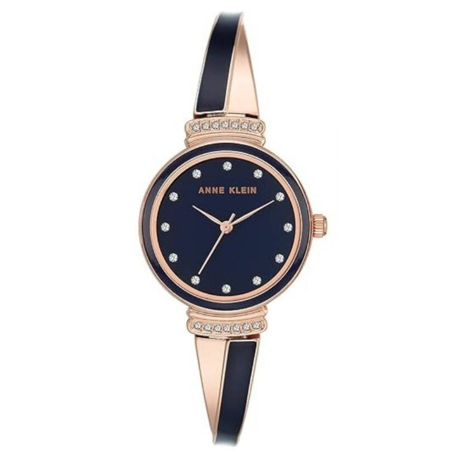 Anne Klein Stainless steel case and bracelet watch in navy