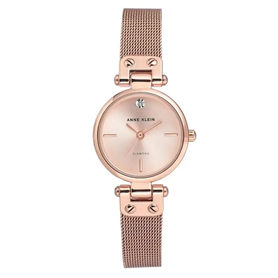 Anne Klein Stainless steel case watch in rose gold