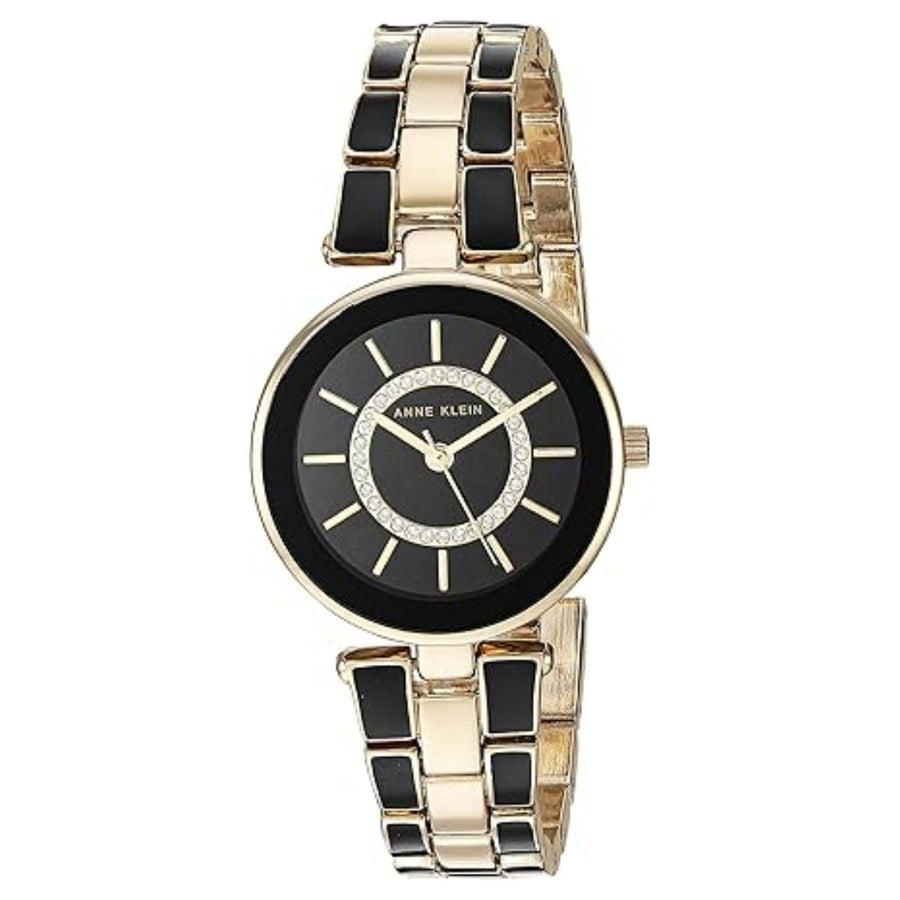 Anne Klein Stainless steel case watch in black