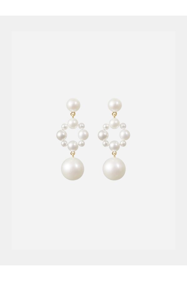Sophie Bille Brahe Nebula Earrings — White