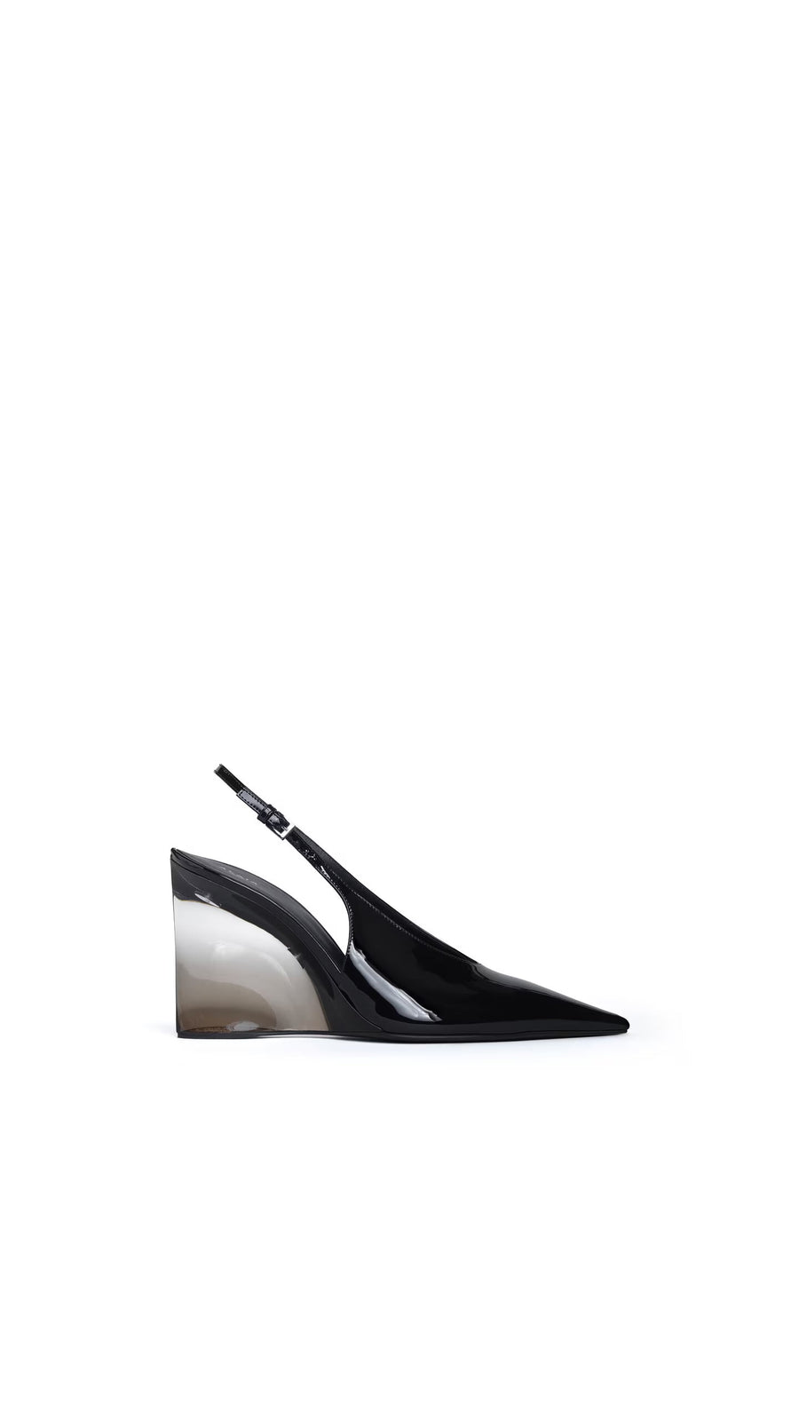 Maison AlaïA Invisible Heel Slingback Slingback Heel — Black