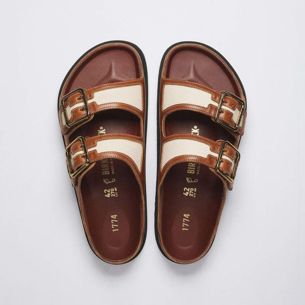 Birkenstock 1774 كانفا صندل بقطعتين من حمّالة — بني