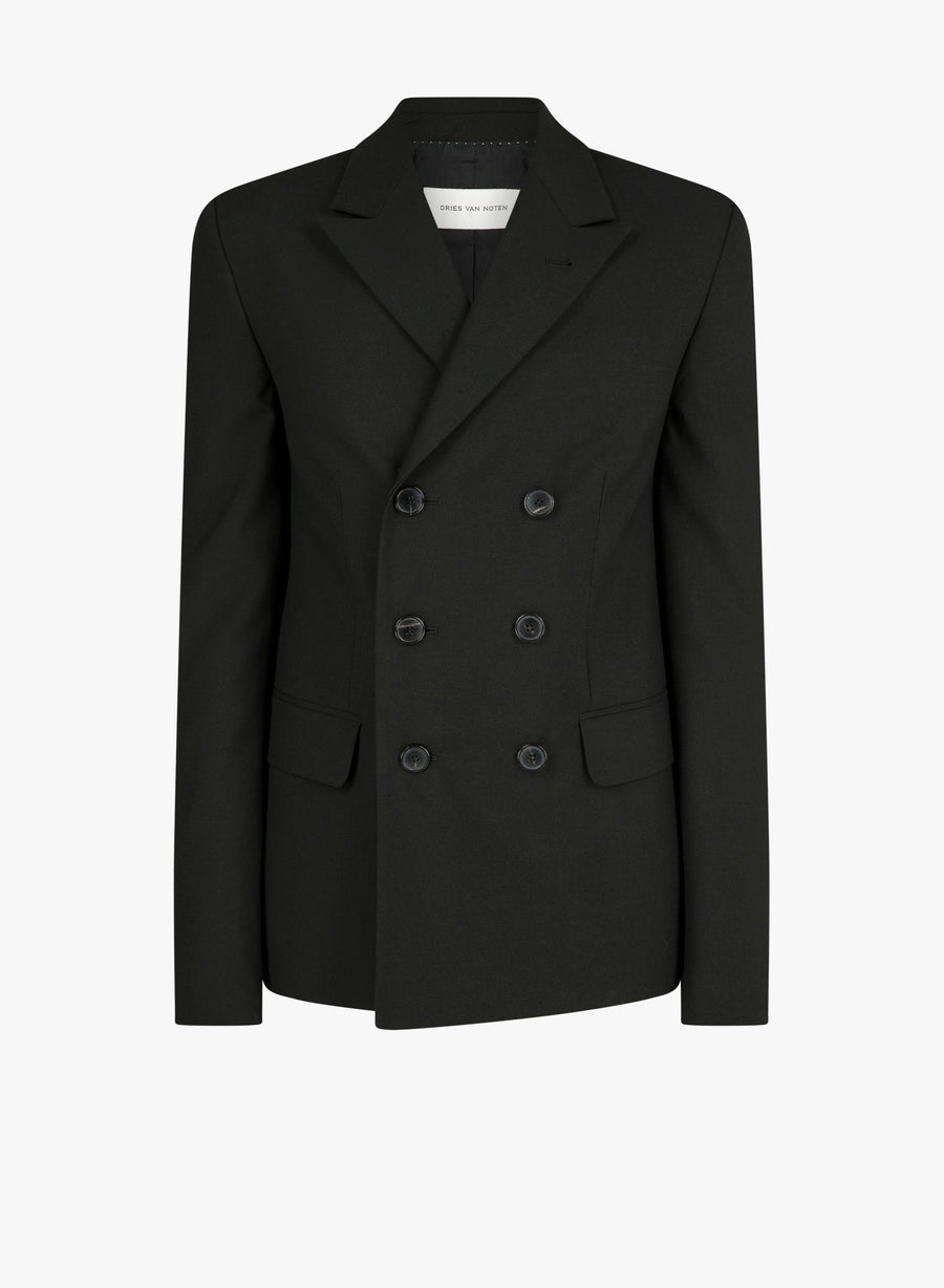 Dries Van Noten Veste Bent Blazer — Black