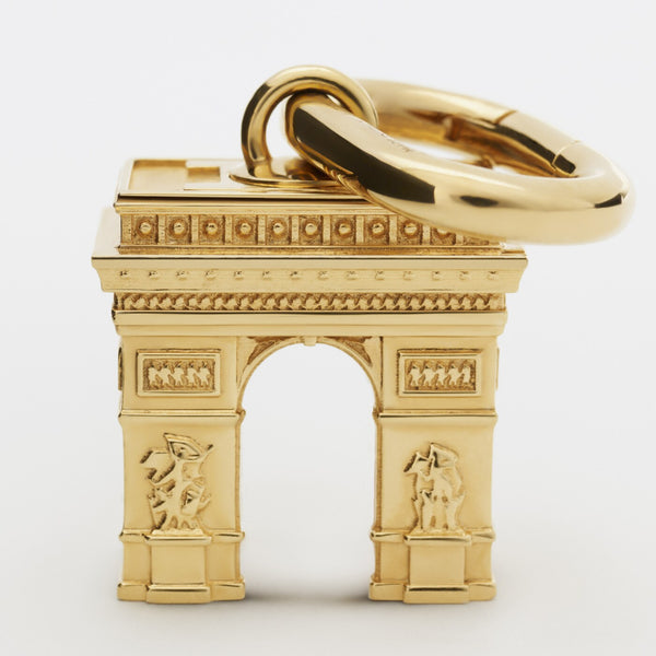 Breloque Arc De Triomphe Gold Keychain