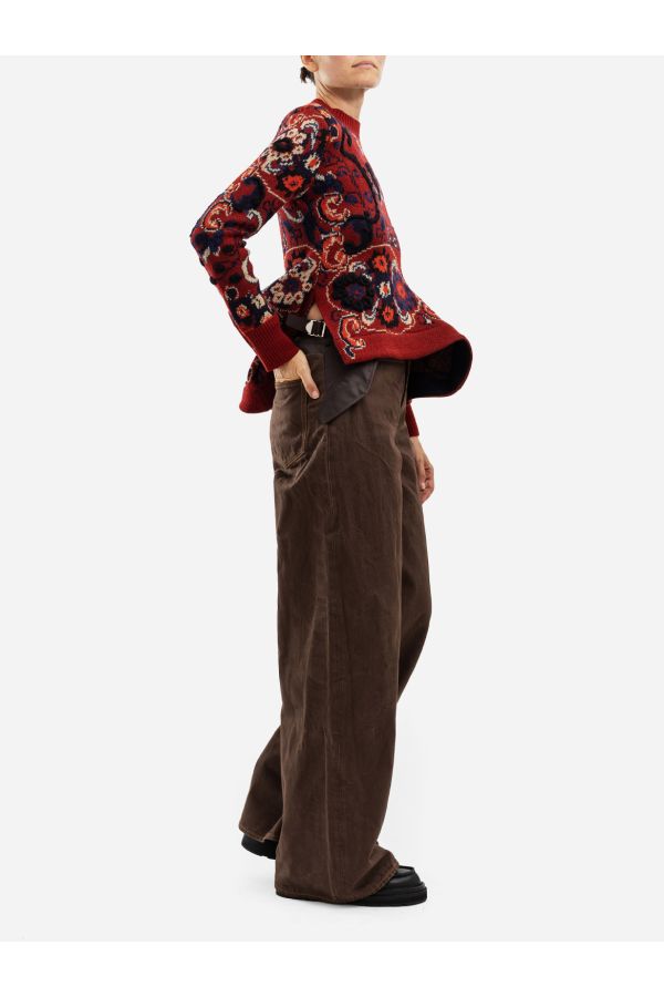 Sacai Corduroy trousers in brown