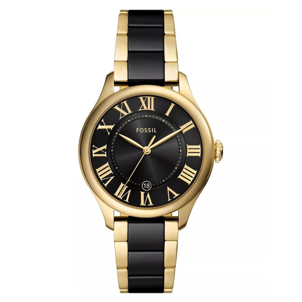 Fossil Stainless steel case watch in black
