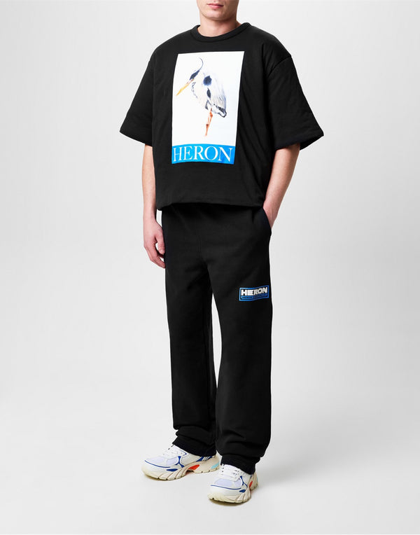 Heron Preston Heron Bird Painted Logo T-Shirt — Black