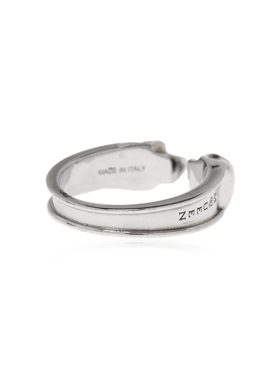 Alexander McQueen Brass ring in silver