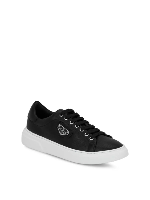Philipp Plein Logo-Embroidered Sneakers — Black