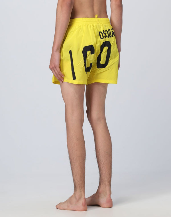 Dsquared2 Icon Logo Swim Shorts — Yellow