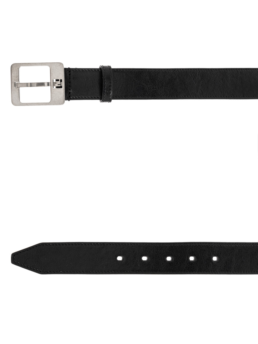 Fendi FF Monogram Buckle Belt — Black