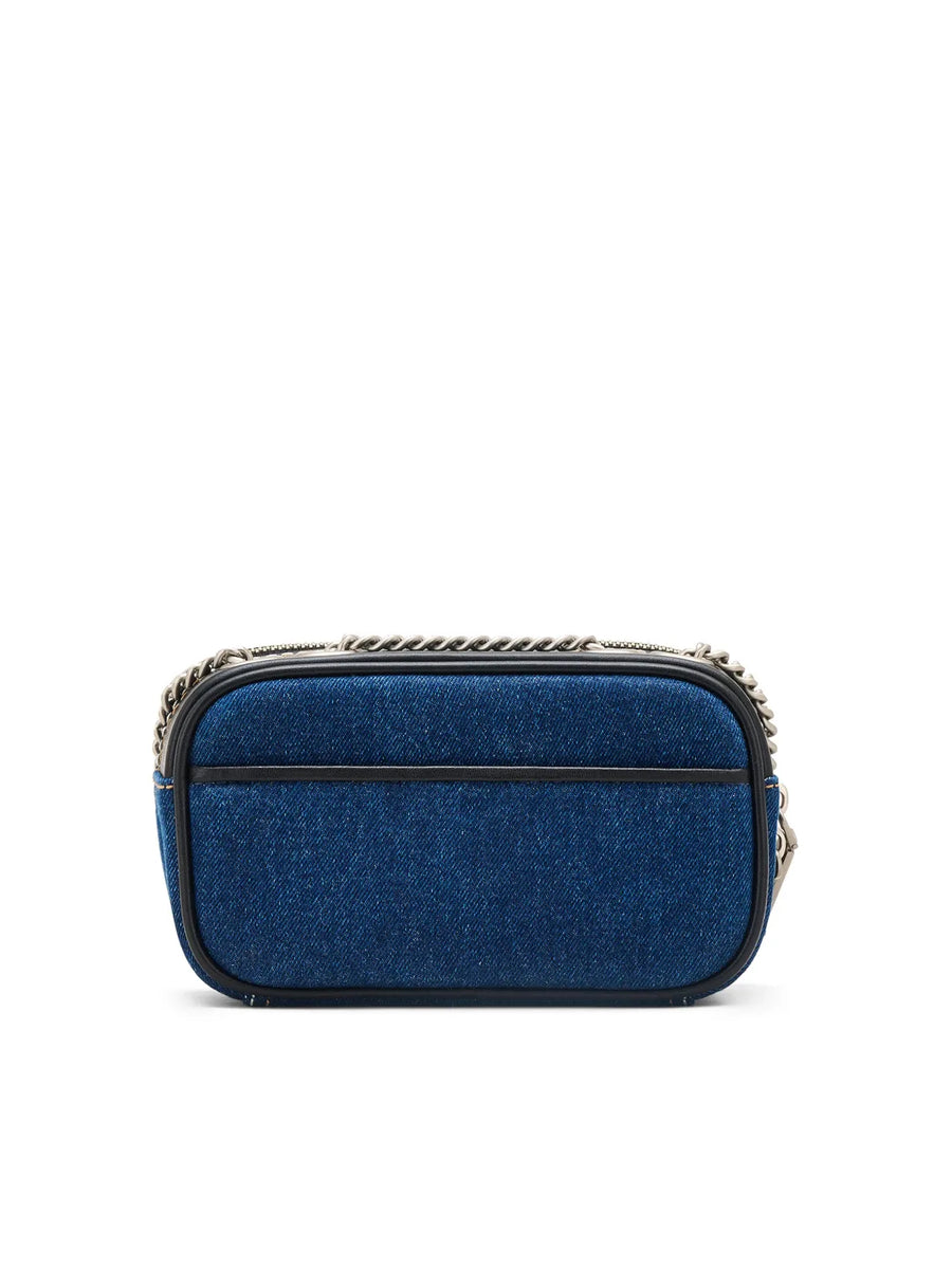 Marc Jacobs Denim Chain Shoulder Bag — Blue