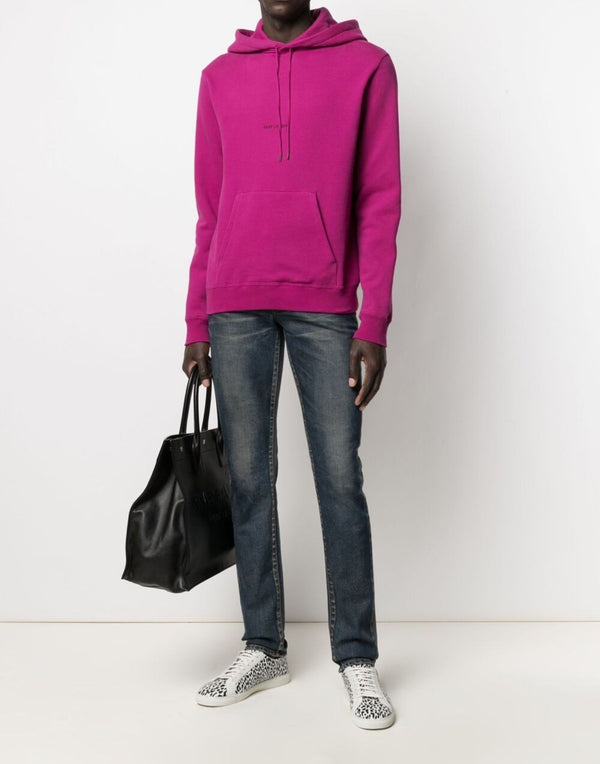 Saint Laurent Rive Gauche Hoodie — Pink