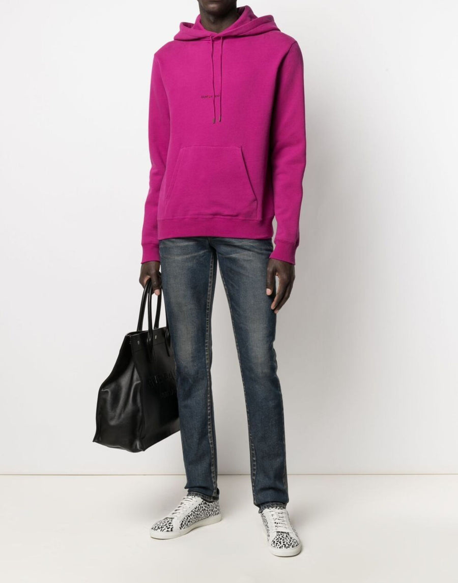 Saint Laurent Rive Gauche Hoodie — Pink