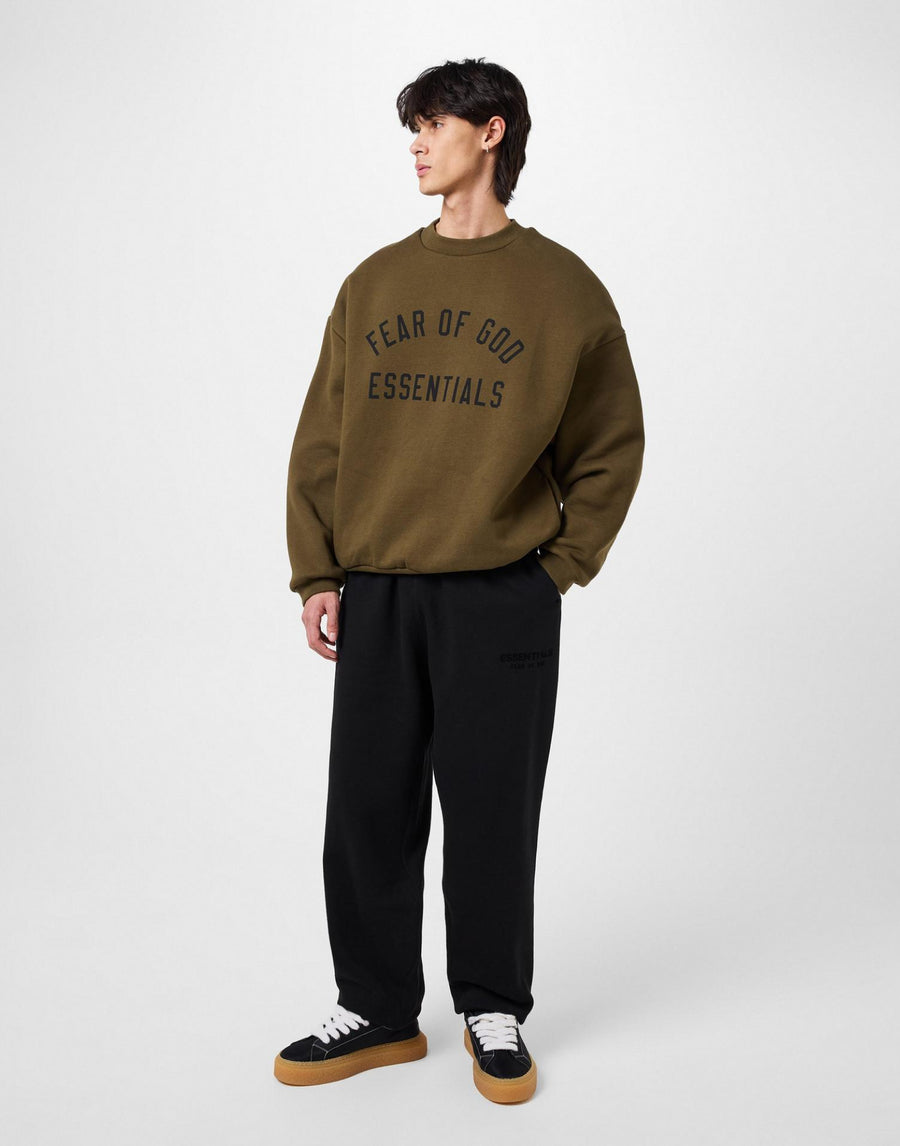 Fear Of God Logo Crewneck Sweatshirt — Green