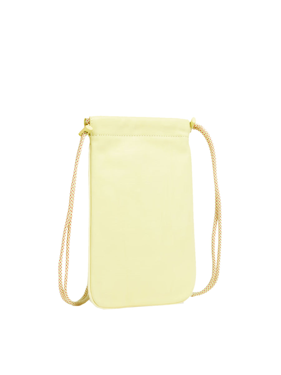 Zimmermann Logo Leather Pouch Crossbody Bag — Yellow