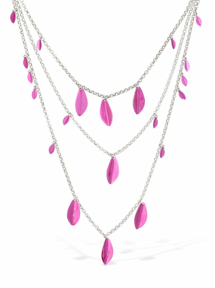 Isabel Marant Brass necklace in pink