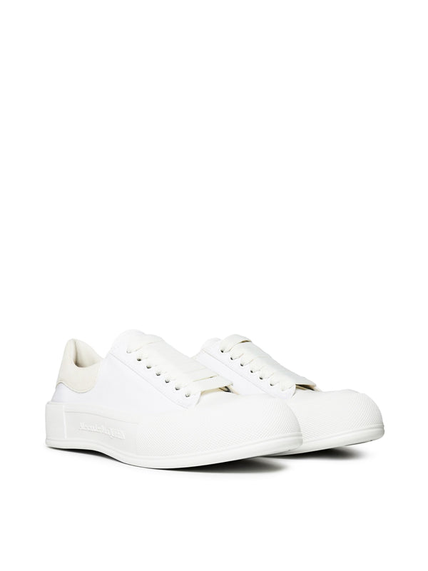 Alexander McQueen Deck Plimsoll Sneaker — White