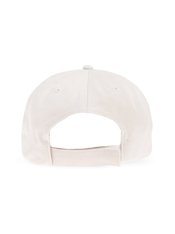 Y-3 JM9041 Striped Logo Baseball Cap — White