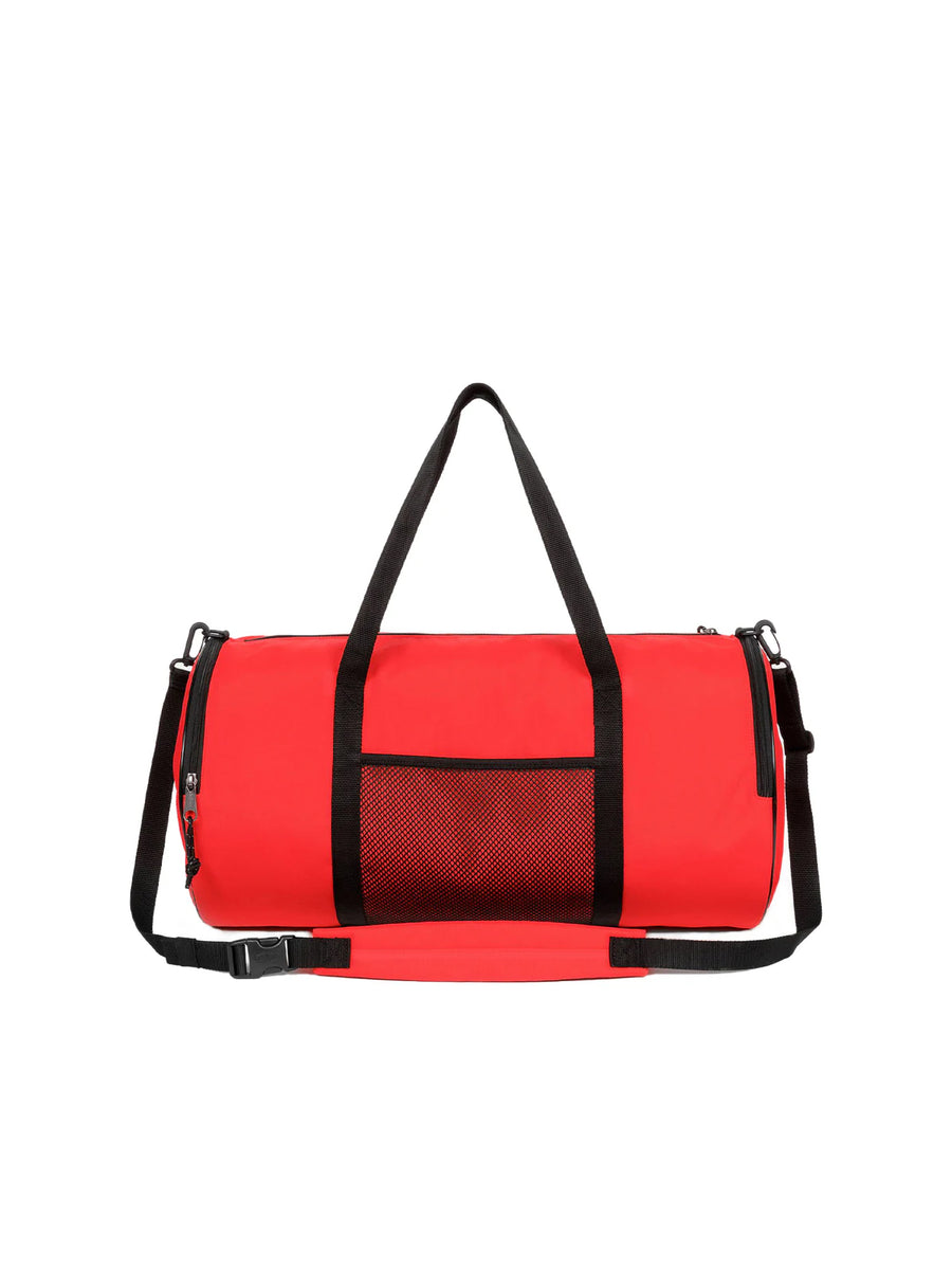 Eastpak Logo Patch Duffel Bag — Red