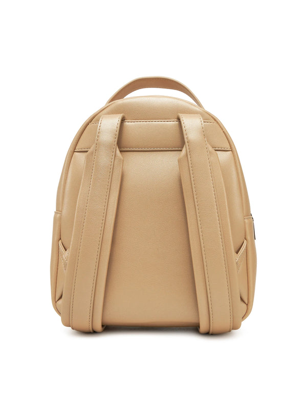 Moschino Logo Lettering Backpack — Beige