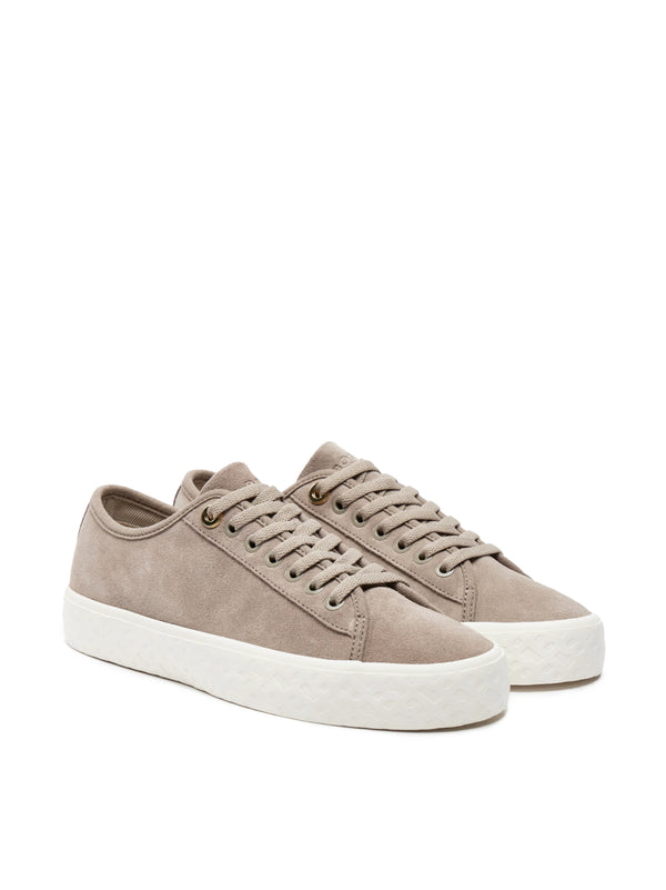 Hugo Boss Aiden Tennis Low-Top Sneaker — Beige