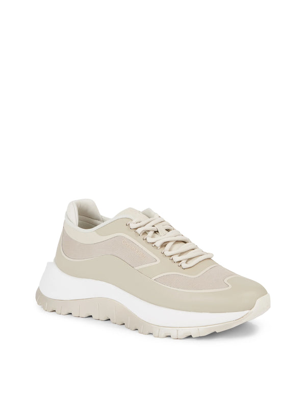 Calvin Klein 2 Piece Sole Runner Sneaker — Gray