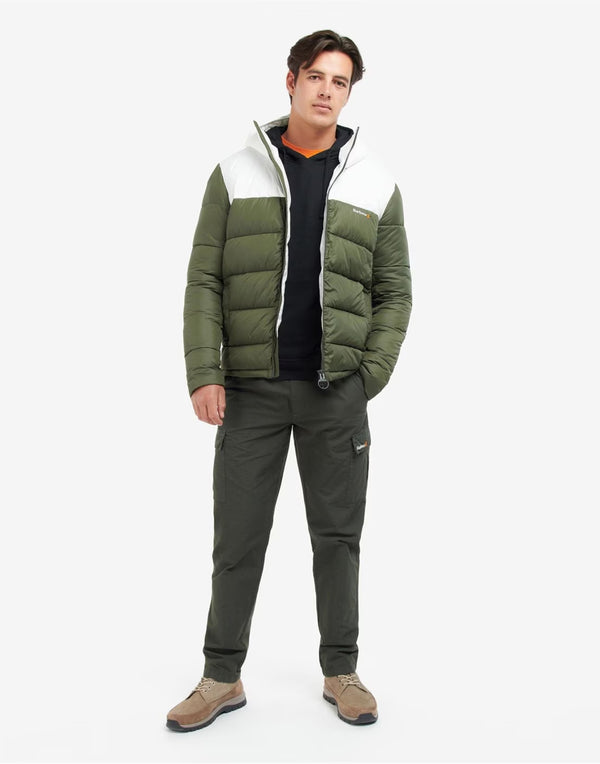 Barbour Hike Baffle Quilted Jacket — Green