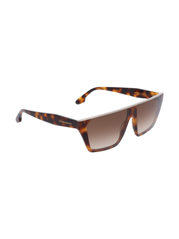 Victoria Beckham VB683S215 Logo Arm Sunglasses — Brown