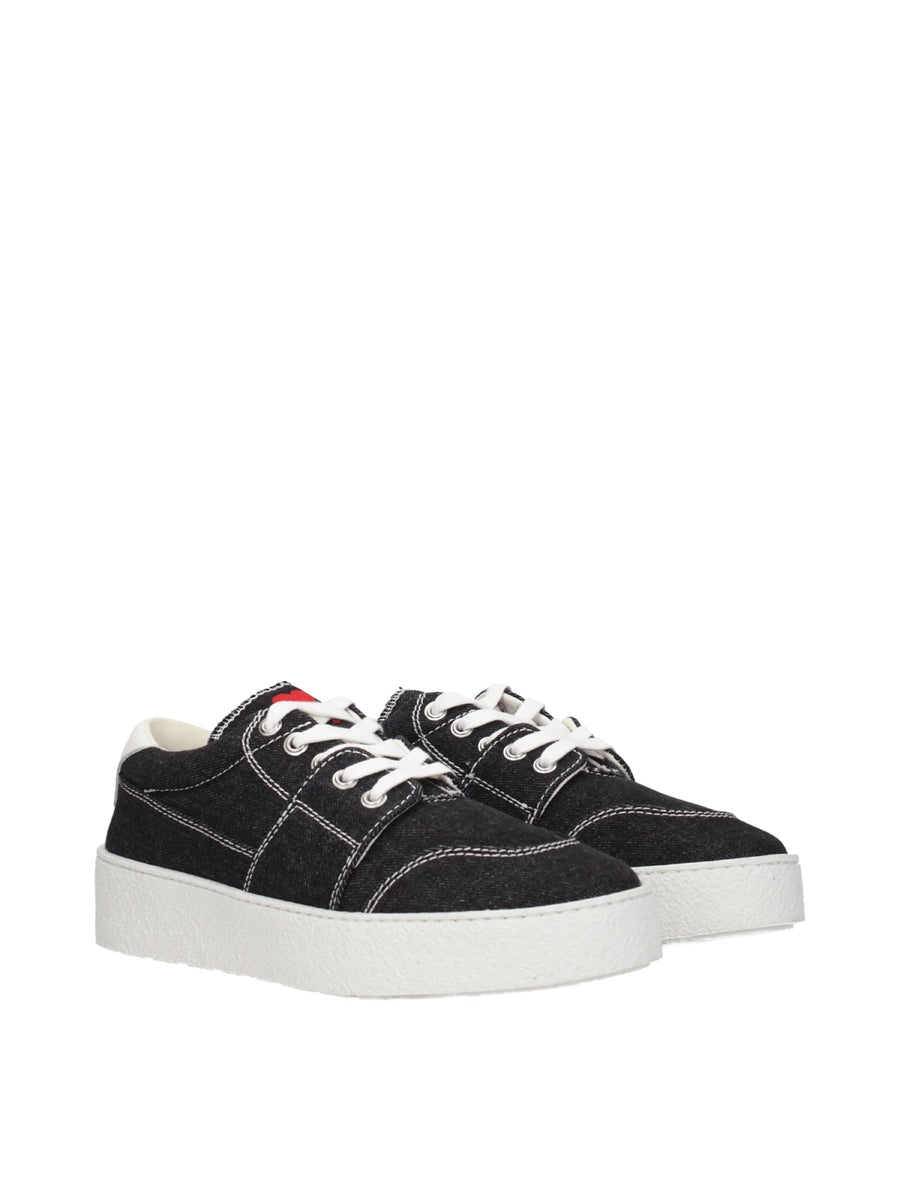 AMI Paris Madison De Coeur Sneaker — Black